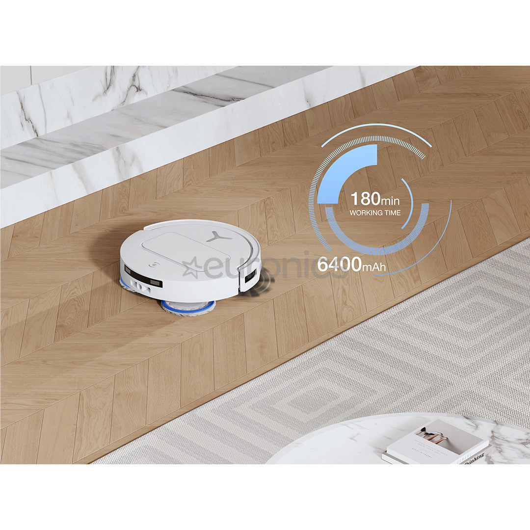 Ecovacs Deebot T50 PRO OMNI, märg- ja kuivpuhastus, valge - Robottolmuimeja