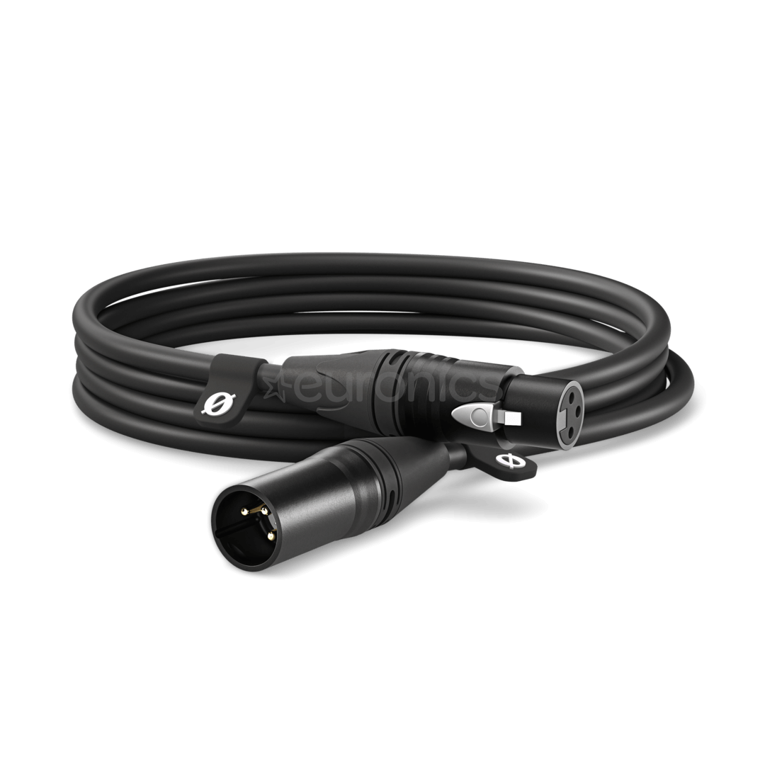 Rode XLR-3, 3 m, must - Kaabel