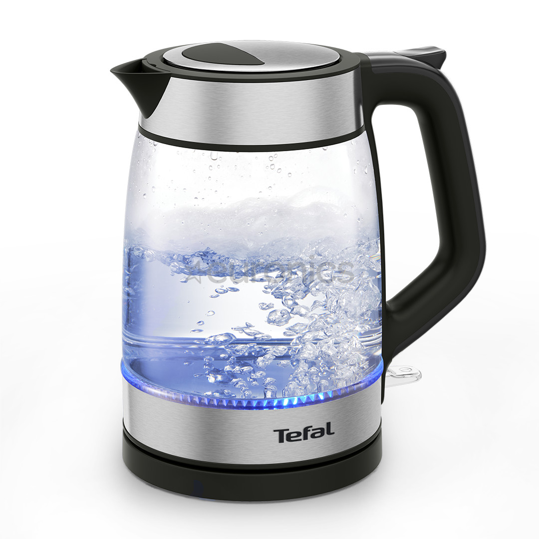 Tefal, 1.7 L, black - Glass kettle