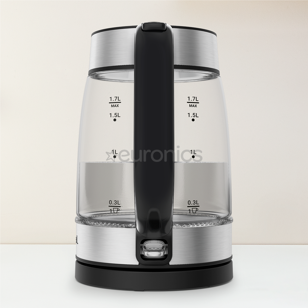 Tefal, 1.7 L, black - Glass kettle