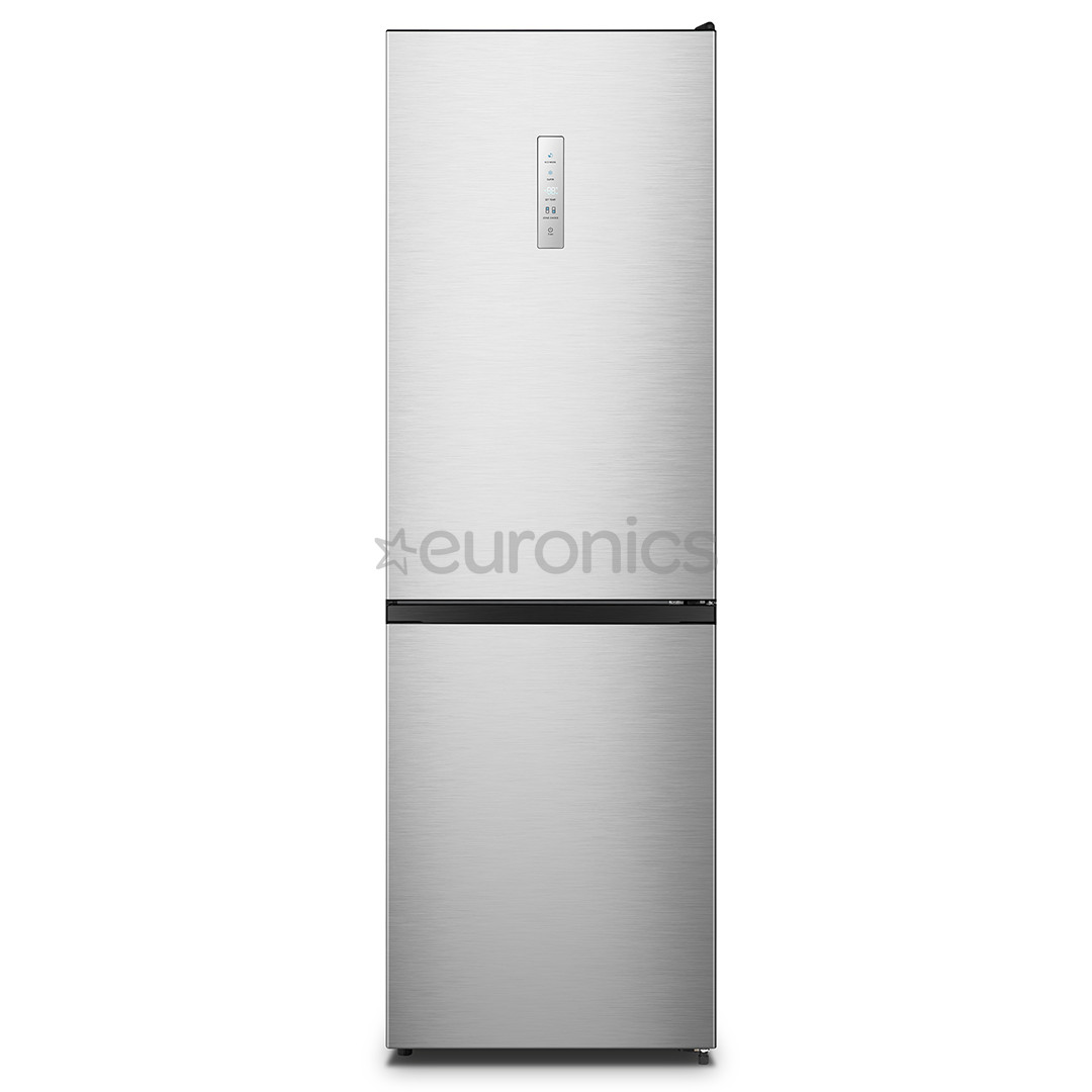 Hisense, NoFrost, 304 L, height 186 cm, stainless steel - Refrigerator