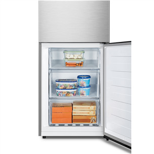 Hisense, NoFrost, 304 L, height 186 cm, stainless steel - Refrigerator