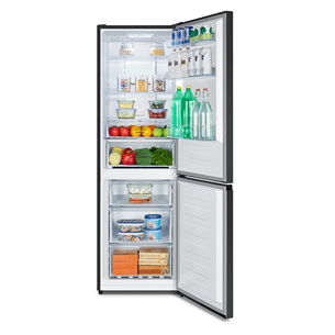 Hisense, NoFrost, 304 L, kõrgus 186 cm, must - Külmik