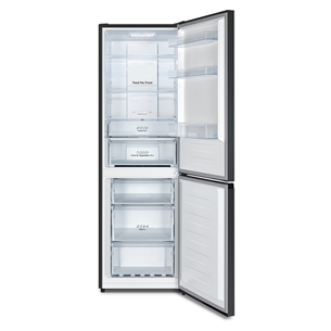 Hisense, NoFrost, 304 L, kõrgus 186 cm, must - Külmik
