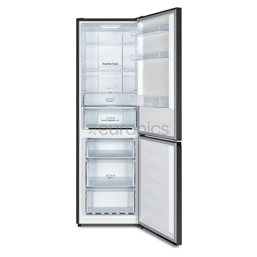 Hisense, NoFrost, 304 л, высота 186 см, черный - Холодильник