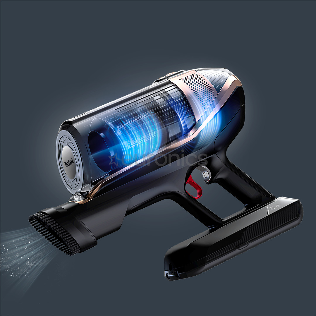 Tefal X-Force Flex 15.60 Aqua, черный/золотистый - Беспроводной пылесос