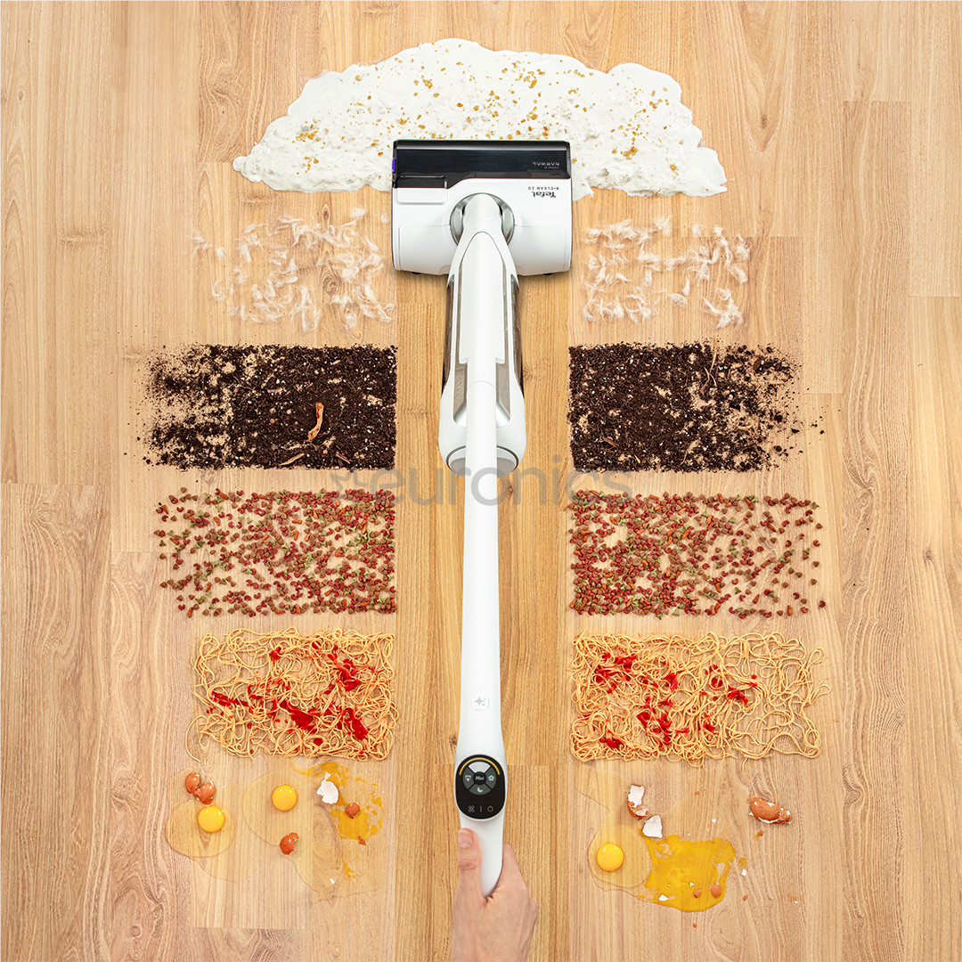 Tefal X-Clean 10, влажная уборка, белый - Беспроводной пылесос для твердых полов