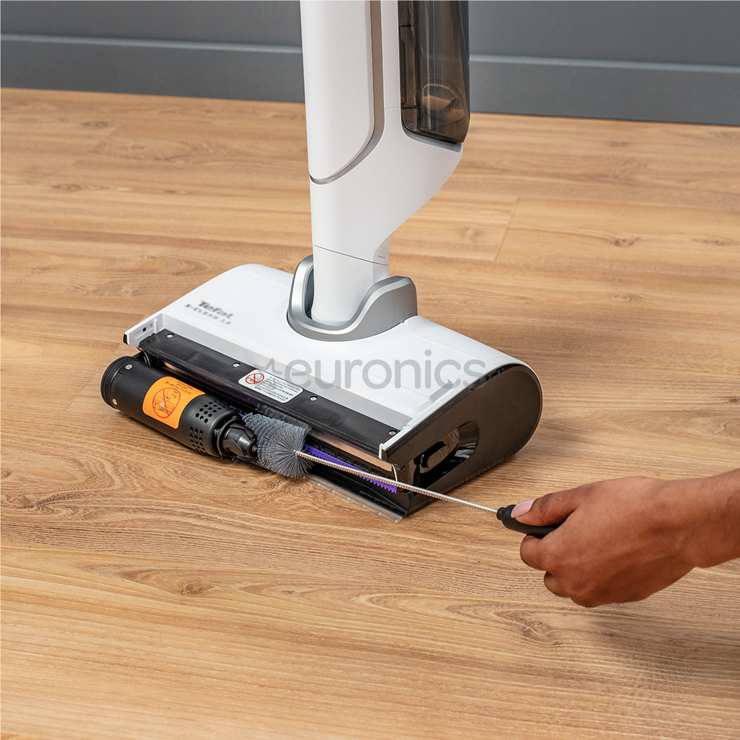 Tefal X-Clean 10, влажная уборка, белый - Беспроводной пылесос для твердых полов
