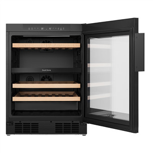 Hisense, 46 бутылок, высота 82 см, черный - Винный шкаф