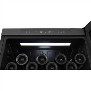 Hisense, 46 бутылок, высота 82 см, черный - Винный шкаф