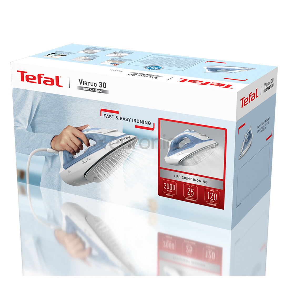Tefal Virtuo 30, 2000 W, sinine - Aurutriikraud