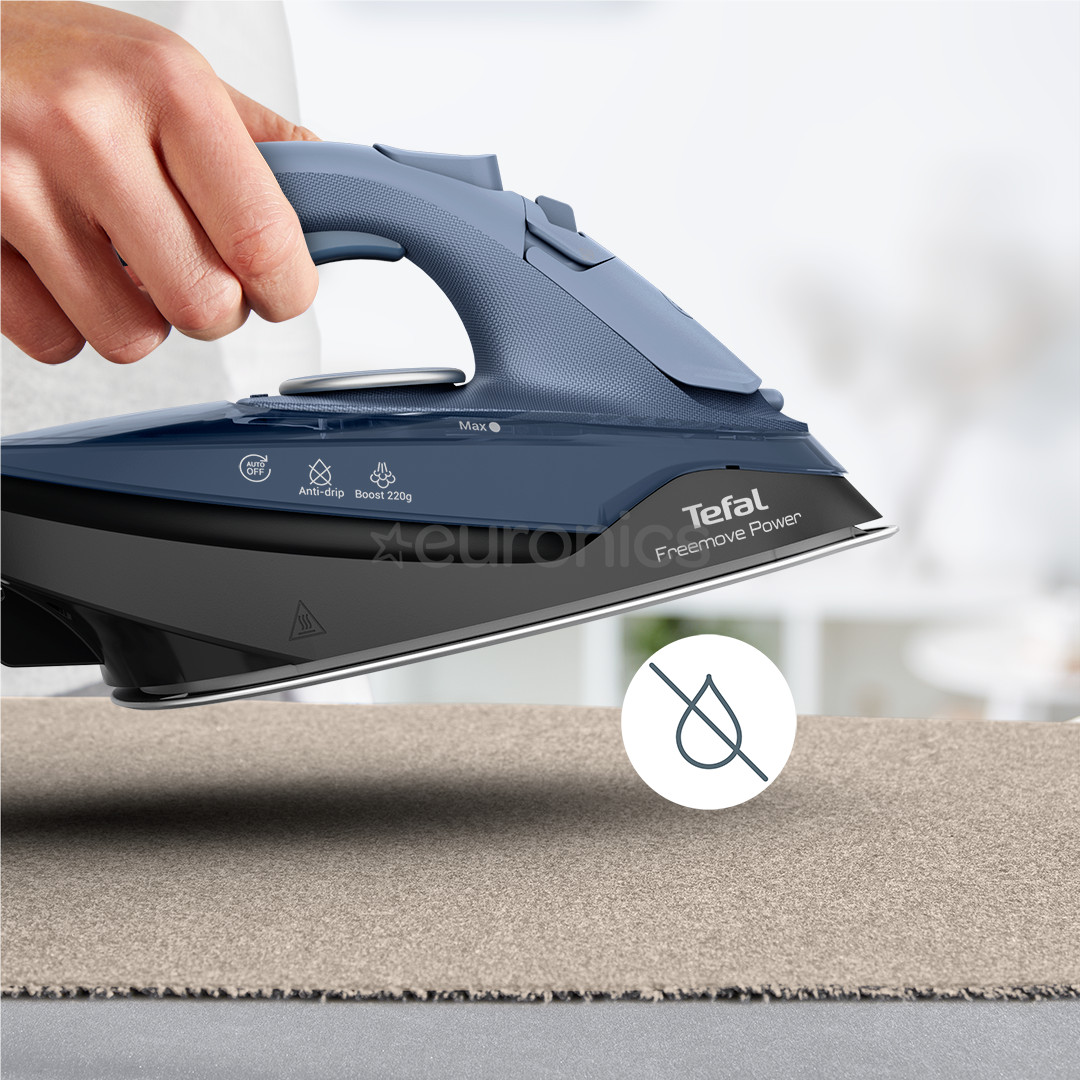 Tefal Freemove Power, 2600 W, blue/black - Cordless steam iron
