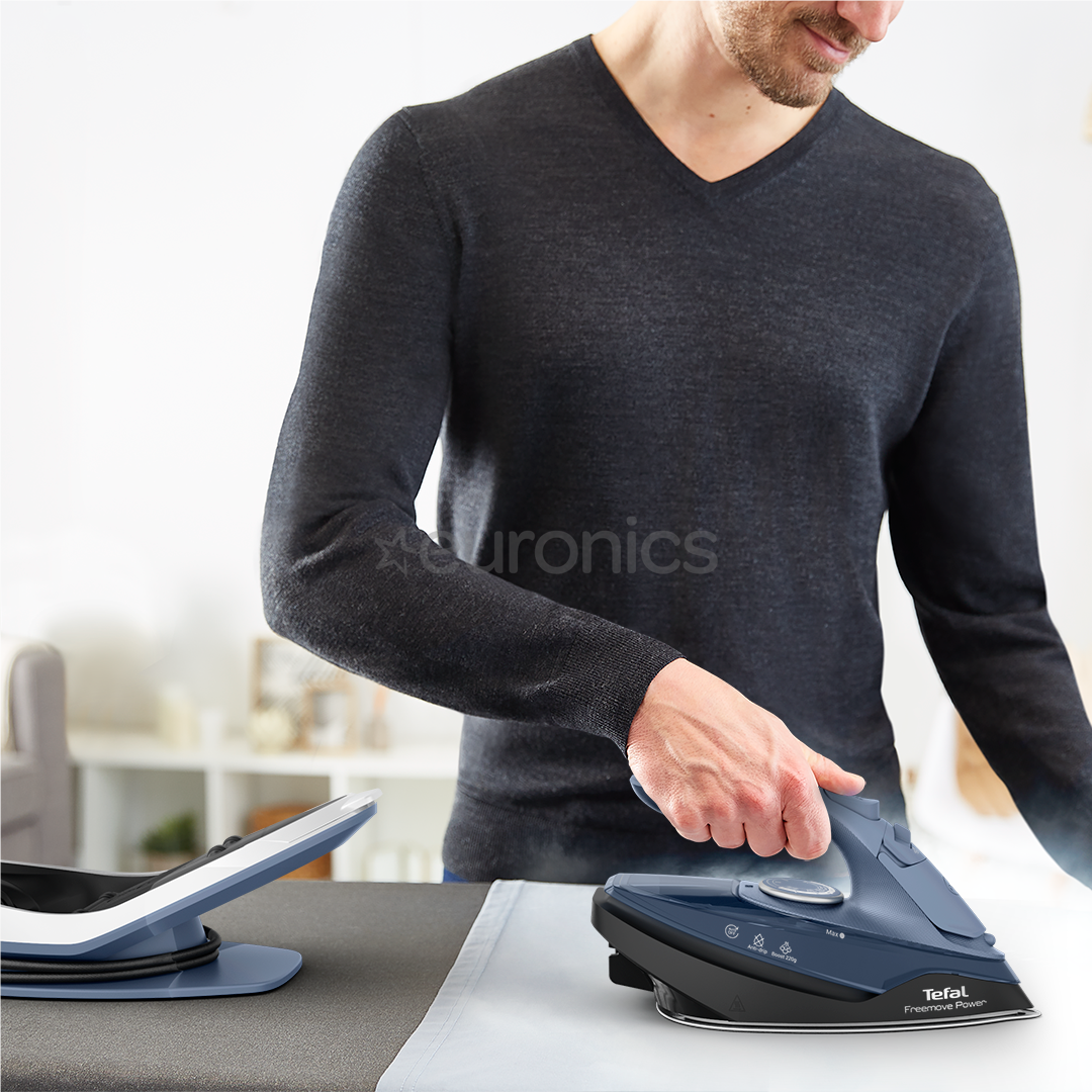 Tefal Freemove Power, 2600 W, blue/black - Cordless steam iron