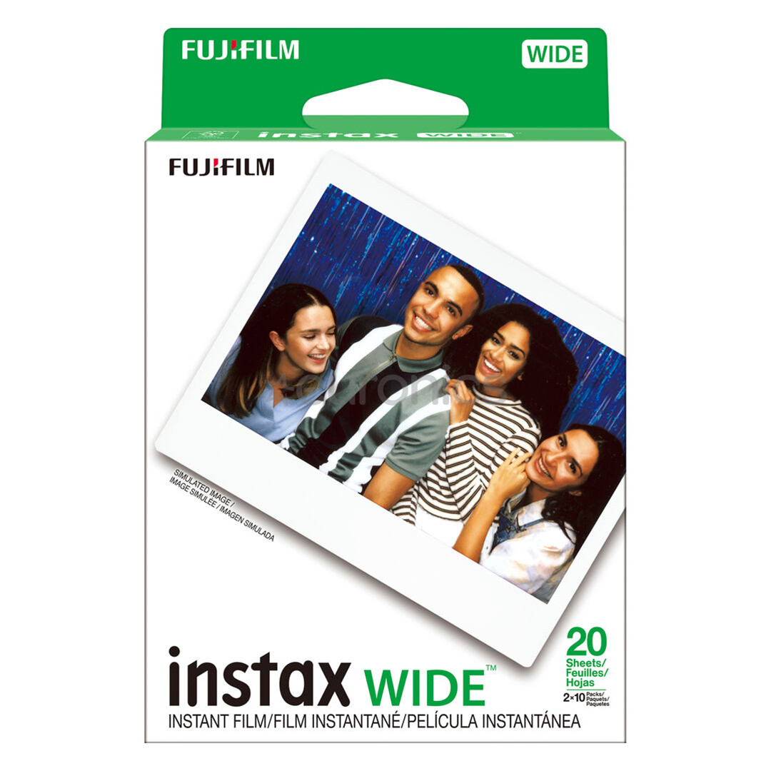 Fujifilm Instax Wide Film, läikiv, 2x10tk - Fotopaber