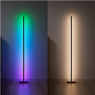 Nanoleaf Matter Smart Multicolor Floor Lamp, must - Nutivalgusti