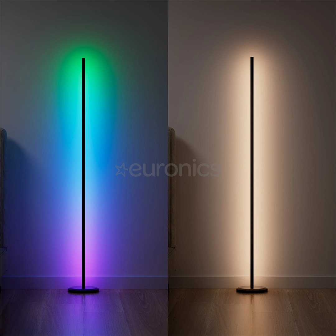 Nanoleaf Matter Smart Multicolor Floor Lamp, must - Nutivalgusti