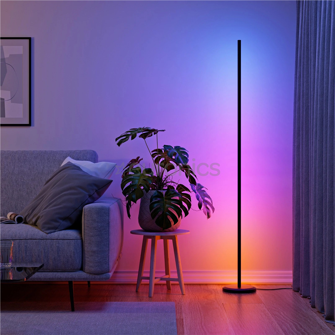 Nanoleaf Matter Smart Multicolor Floor Lamp, must - Nutivalgusti