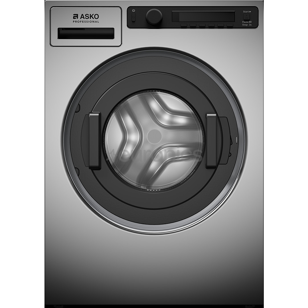 Asko, Professional, 7 kg, depth 59,1 cm, 1400 rpm, grey - Front load washing machine