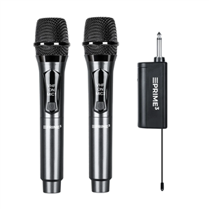 Prime3 AWM22DB Dual Wireless VHF Microphone, черный - Комплект беспроводных микрофонов AWM22DB