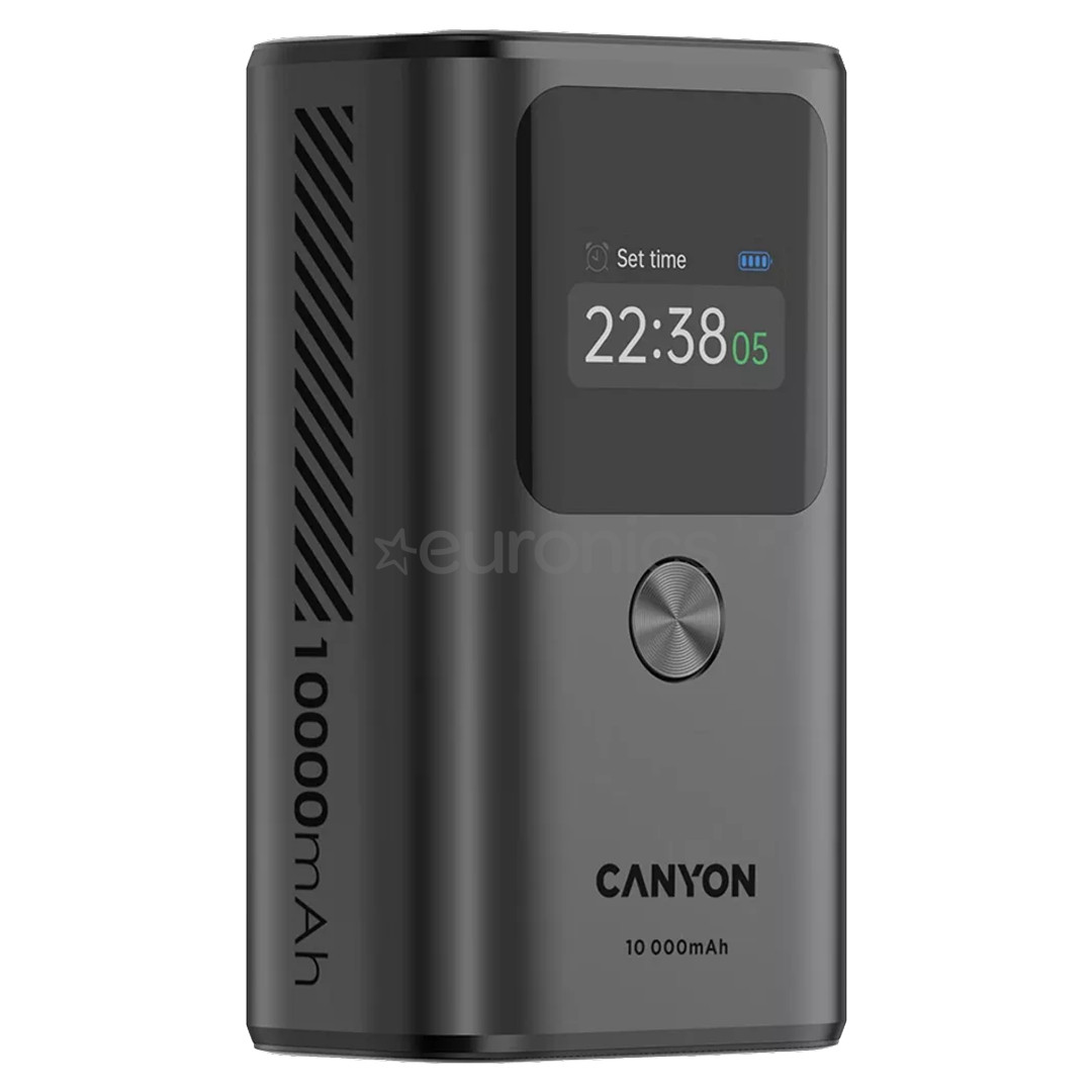 Canyon OnPower 130, 10000 mAh, tumehall - Akupank