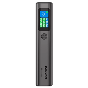 Canyon OnPower 230, 20000 mAh, tumehall - Akupank CNS-CPB230DG