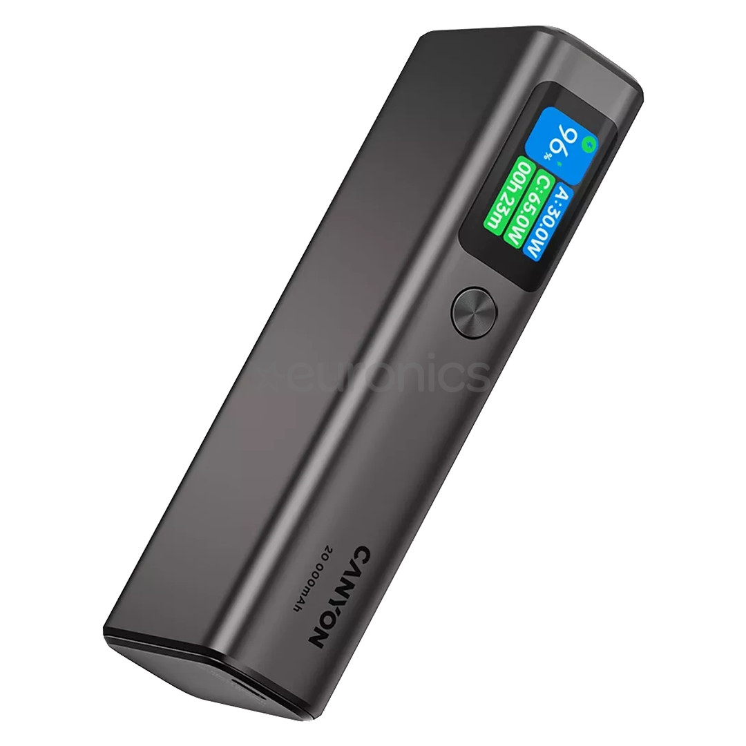 Canyon OnPower 230, 20000 мАч, темно-серый - Внешний аккумулятор