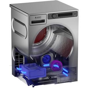 Asko, Professional, 7 kg, sügavus 65,4 cm, roostevaba teras - Pesukuivati