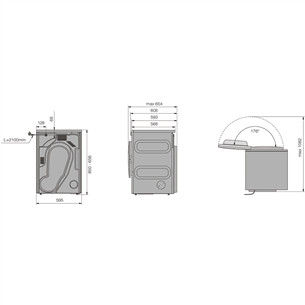 Asko, Professional, 7 kg, sügavus 65,4 cm, roostevaba teras - Pesukuivati