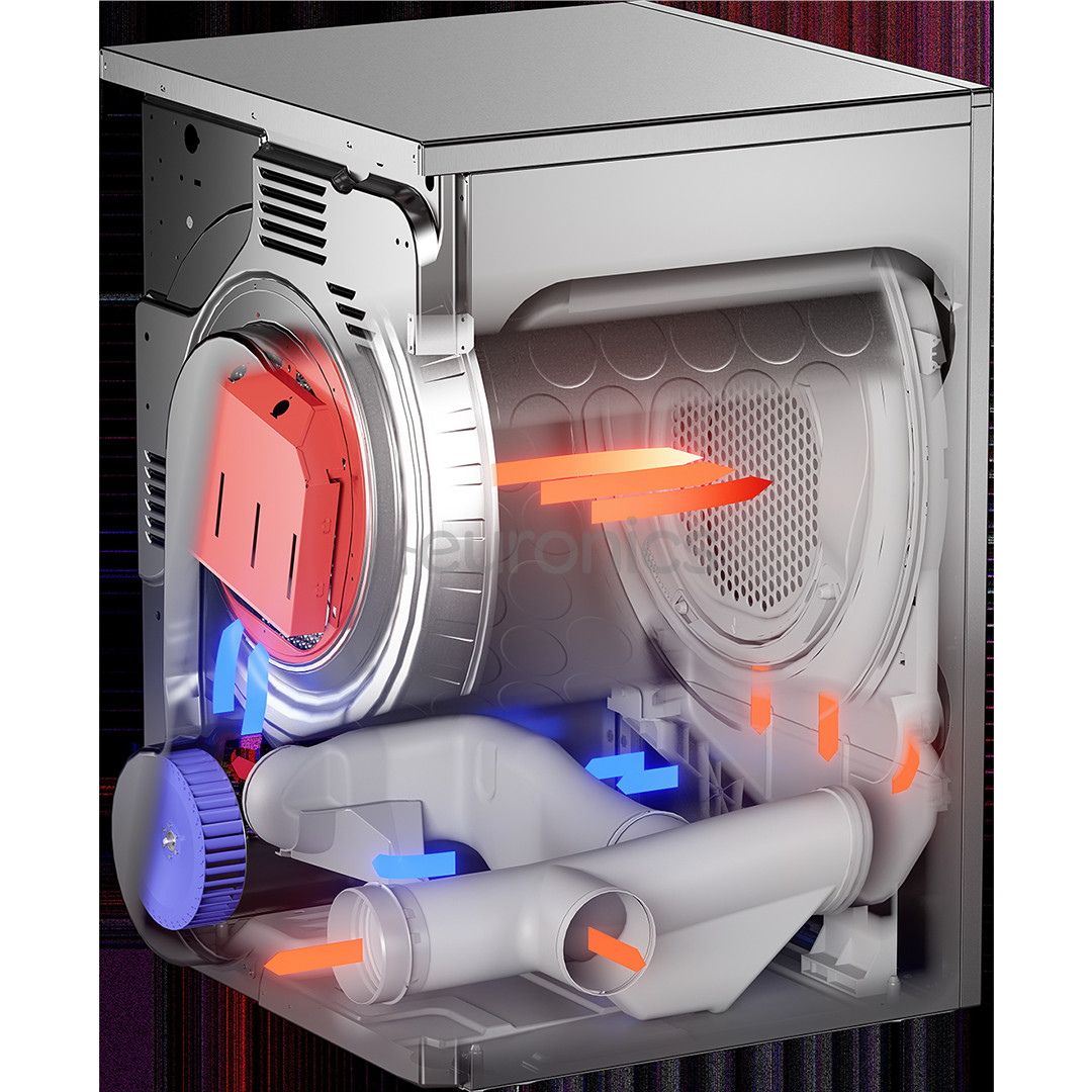 Asko, Professional, 7 кг, глубина 65,4 см, серый - Сушильная машина