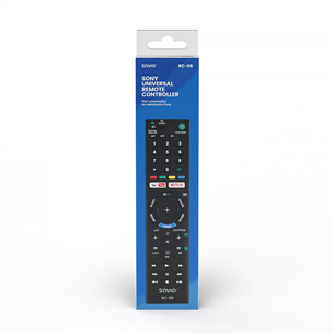 Savio RC-08, Sony TV, must - Teleri asenduspult