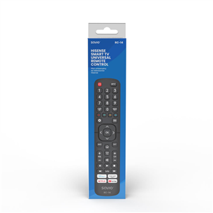 Savio RC-14, Hisense TV, must - Teleri asenduspult