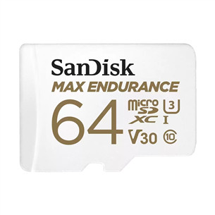 SanDisk Max Endurance, 64 GB, MicroSDXC, white - Memory card SDSQQVR-064G-GN6IA