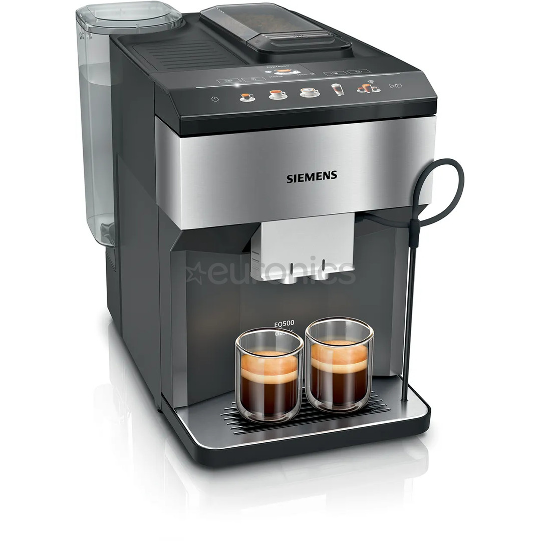 Siemens EQ500, must/hõbedane - Espressomasin