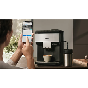 Siemens EQ500, must/hõbedane - Espressomasin