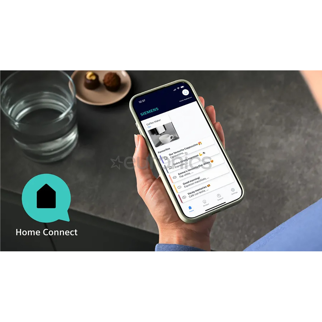 Siemens EQ500, must/hõbedane - Espressomasin