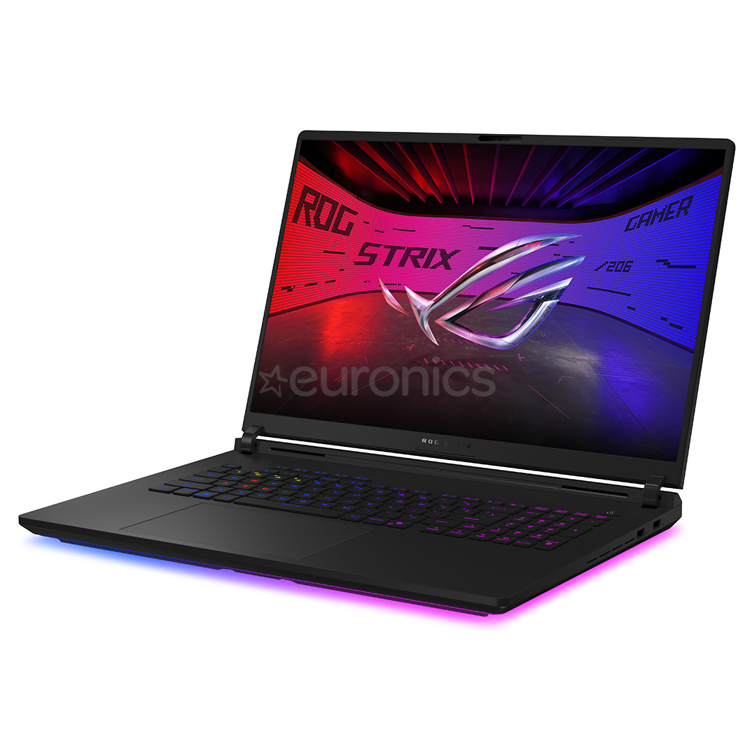 Asus ROG Strix SCAR 18, 2.5K, Mini-LED, 240 Гц, Ultra 9, 32 ГБ, 2 ТБ, RTX 5080, ENG, черный - Ноутбук
