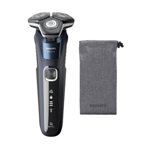 Philips Shaver Series 5000 Wet & Dry, black/blue - Shaver S5885/10