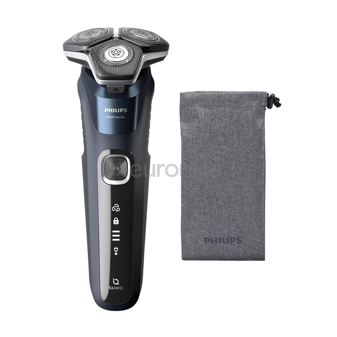 Philips Shaver Series 5000 Wet & Dry, black/blue - Shaver