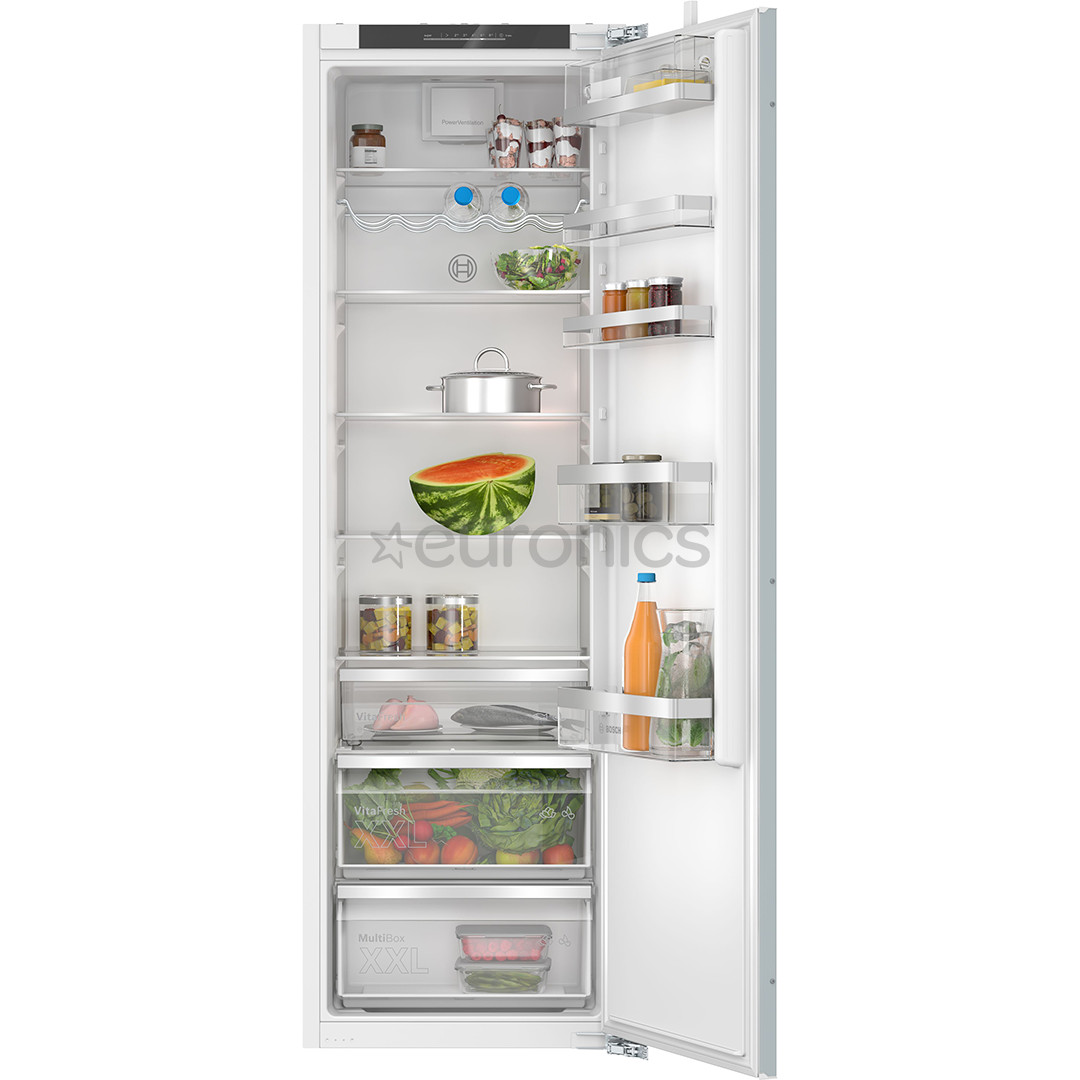 Bosch, Series 6, 310 L, height 178 cm - Built-in cooler