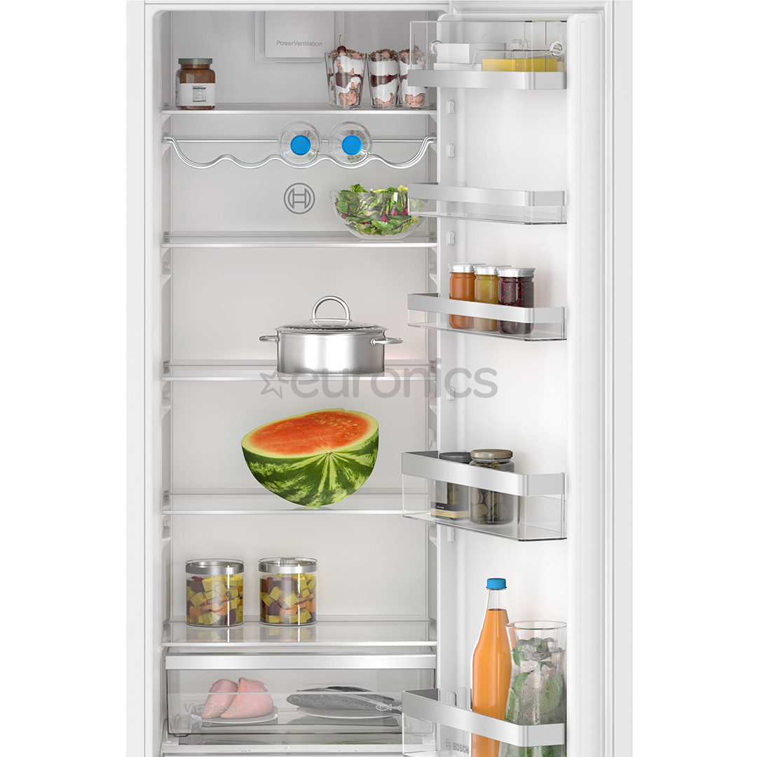 Bosch, Series 6, 310 L, height 178 cm - Built-in cooler