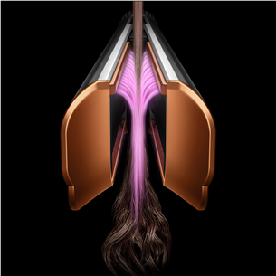 Dyson HT01 Airstrait, roosa/kuldne - Juuste kujundamise seade