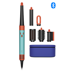 Dyson Airwrap i.d.™, Bluetooth®, 1300 W, Patina/Topaz, helesinine/oranž - Juuste kujundamise seade