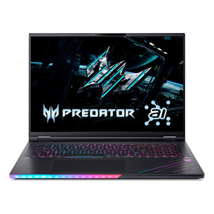 Acer Predator Helios 18 AI, 18'', WUXGA, Mini-LED, 240 Гц, Ultra 9, 32 ГБ, 1 ТБ, RTX 5080, ENG, черный - Ноутбук NH.QVYEL.001