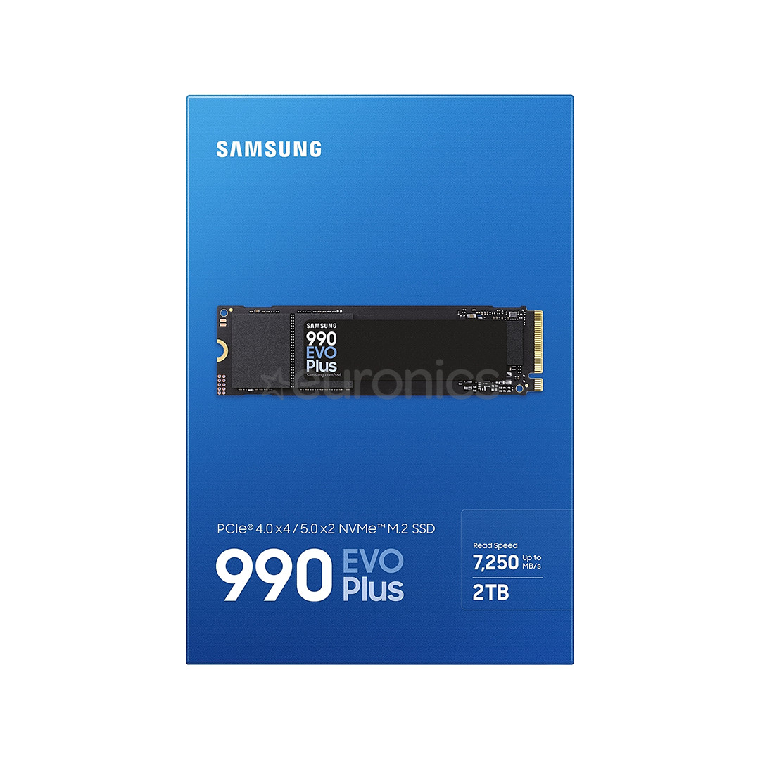 Samsung 990 EVO Plus, 2 TB, M.2, must - SSD