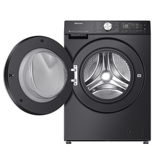 Hisense, 10.5 kg / 6 kg, depth 59 cm, 1400 rpm, black - Washer-dryer combo