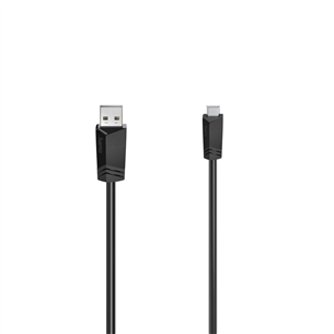 Hama USB-A/Micro-USB Cable, 1,5 m, must - Kaabel 00200606