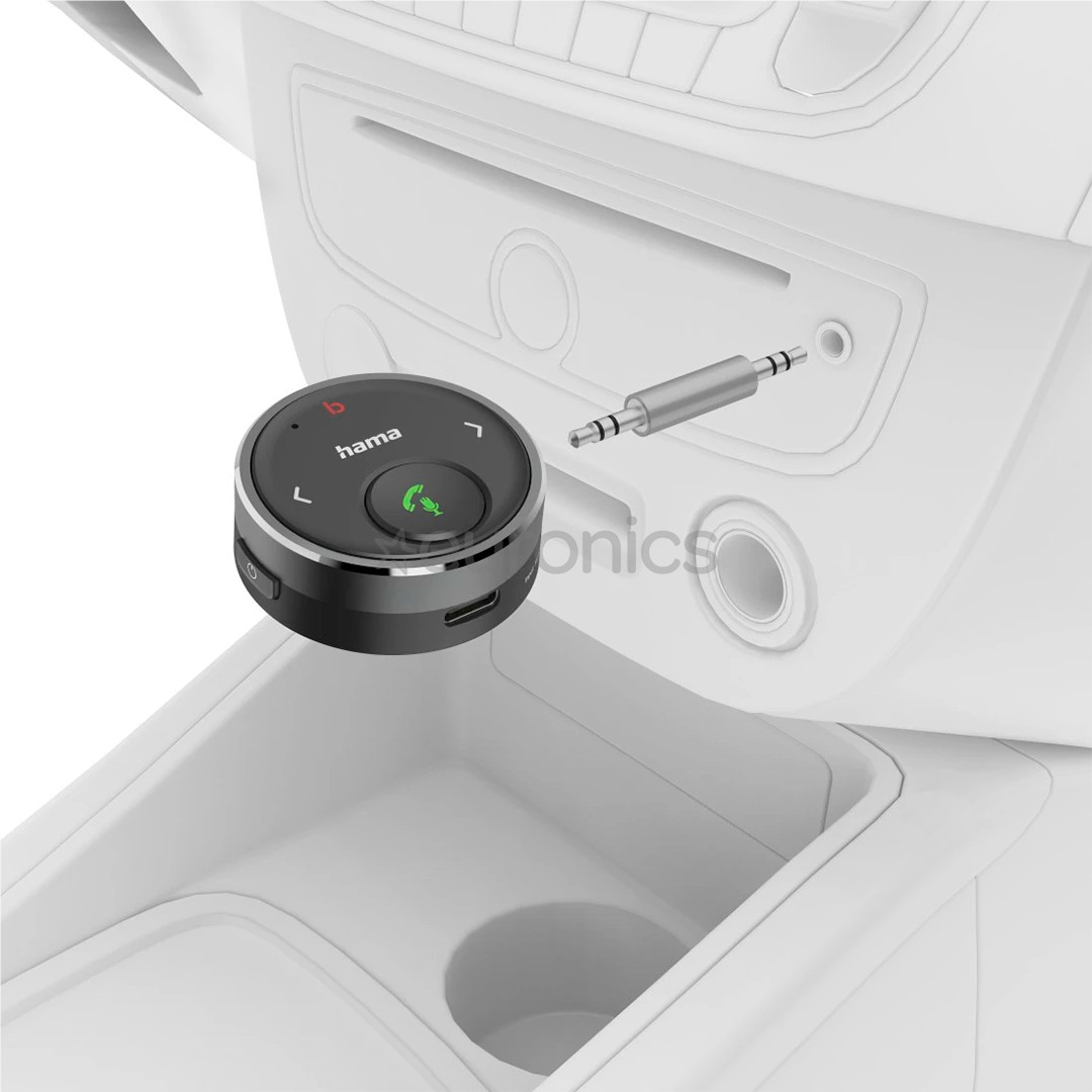 Hama Bluetooth® Receiver for Cars, 3,5 mm, must - Bluetooth vastuvõtja