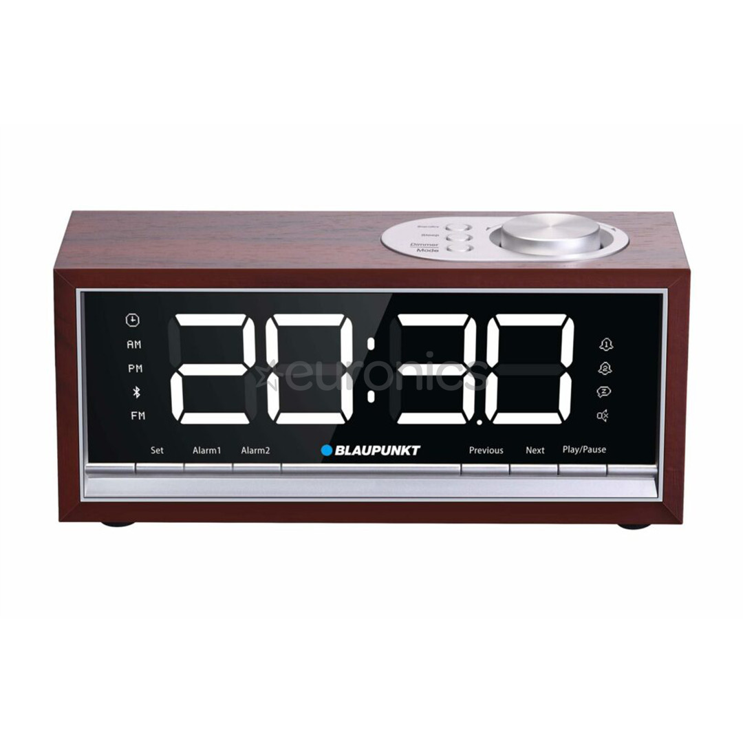 Blaupunkt Clockradio CR60BT, коричневый - Радиочасы