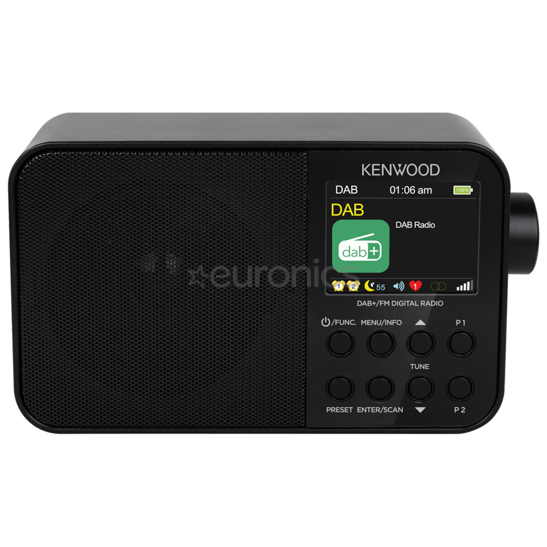 Kenwood Portable DAB+ Radio CR-M30DAB, black - Radio