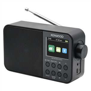 Kenwood Portable DAB+ Radio CR-M30DAB, must - Raadio